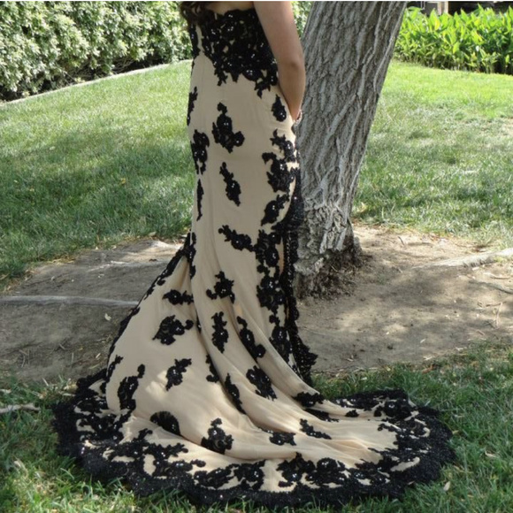 Sherri Hill Dresses & Skirts - Sherri Hill 21016 Black/Nude Prom Dress